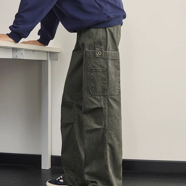 Men's Clothing Straight Jeans Men's Trendy Street Cleanfit Pants Versatile Loose Trousers Trendy_viptrois.com