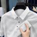Men's Clothing Short Sleeved T Shirt Middle Aged Fashion Lapel Printed Polo Shirt Thin Men's T Shirt One Piece Delivery_viptrois.com