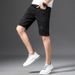 Men's Clothing White Ripped Denim Shorts Men's Straight Pants Trendy Brand Ins Shorts Slim Breeches_viptrois.com