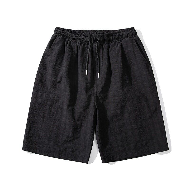Men's Clothing 2025 Summer New Men's Casual Shorts Textured Personality Loose Fashion Large Size Shorts Mid Length Pants Men_viptrois.com