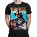 Timothee Chalamet TV Actor Retro Vintage Mens Womens 100% Cotton T-shirt Mens Tees Tops Tee Top #TA-17_viptrois.com
