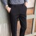 Men's Clothing Men Summer High End Business Casual Trousers Formal Men Nine Point Trousers Suit Trousers Men_viptrois.com