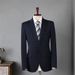 Men's Slim Fit Suit Set Formal & Wedding Blazer With Trousers - Classic Notch Lapel & Single Button Closure Wrinkle-Resistant Poly-Viscose Blend _viptrois.com