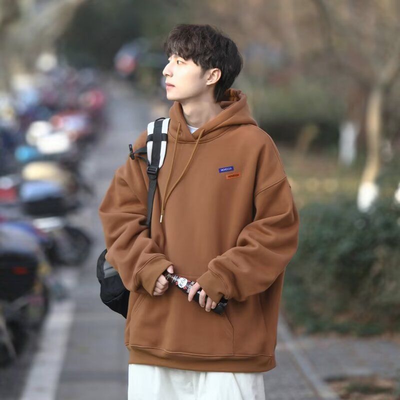 Hoodie Men's Loose Letter Printed Versatile Coat For Spring And Autumn_viptrois.com