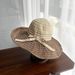 2024 New Striped Splicing Summer UV Resistant Outdoor Fashion Women's Sun Hat_viptrois.com