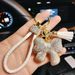 Celebrity Diamond Bow Keychain High End Cute Car Keychain Female Bag Pendant Small Gift_viptrois.com