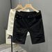 Men's Summer Thin White Ripped Denim Shorts Style Trendy Slim Fit Mid-Length Five Point Pants Oversized_viptrois.com
