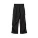 Men's Black Pleated Flared Trousers Cleanfit Design Casual Pants Autumn Style American Workwear Paratrooper_viptrois.com