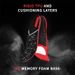 hot selling black and red printed flat foot correction arch insoles_viptrois.com