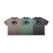 street Style Plaid Print Reverse-dyed Distressed Frayed Edge Washed Men's T-shirt Trendy Brand T-shirt_viptrois.com