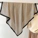 Women's Silk Scarves 90cm Large Square Scarf Silk Scarf Fashionable Letter Shoulder Shawl Outer Wear Thin Scarf_viptrois.com