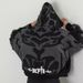 Gothic Print Zip-Up Hoodie - Unisex Dark Aesthetic Sweater | Winter Warm Pullover_viptrois.com