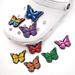 8 Sets Of Cute Butterfly Shoes Flower Shoe Buckle Soft Glue Detachable Shoe Decorative Buckle Gift_viptrois.com