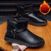 SHLIANG New Men's Snow Boots Casual Outdoor Cotton Shoes High Tops Walking Keep Warm Mans Boot Non-slip Male Footwear New Style X0085_viptrois.com
