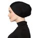 Muslim headscarf Scarf Hat Women's Mercerized Cotton Bottom Small Hat Muslim Pullover Hat Can Hide Hair Elastic Hat_viptrois.com