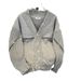 Men's Clothing Deconstructed Heavyweight Zip-Up Sweater – Unisex Oversized V-Neck Knit Cardigan For Clean Aesthetic & Streetwear_viptrois.com