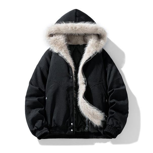 "Winter-Ready Oversized Parka – Detachable Faux Fur Hood & Wrinkle-Resistant Shell (3 Tactical Neutrals, Heavyweight Insulation)"_viptrois.com