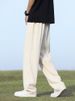 Sommer Koreanische Männer Hosen Licht & Dünne Polyester Elastische Taille Halb Breite Lose Hosen Drapieren Anzug Hosen Männliche Casual Hosen_viptrois.com