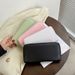 Women’s Bags Wallet Women's Long Solid Color Wallet New Fashion Mobile Phone Bag Large Capacity Coin Zipper Bag Clutch Bag_viptrois.com