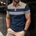 Men's New Digital Printing Lapel Button Business All Match Polo Shirt_viptrois.com