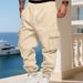 Men's Clothing Heavy Plus Velvet Men's Heavyweight Fleece-Lined Relaxed Fit Cargo Jogger Pants For Casual Streetwear & Outdoor Activities_viptrois.com