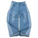 2024 Retro Street Three-bar Jeans Men Spring And Autumn Loose Casual All Straight Leg Wide-leg Pants_viptrois.com