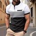 Unbeatable Quality 2025 Summer New Striped Stand Up Collar Short Sleeved Polo Men's Golf Henry Shirt_viptrois.com