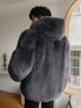Men's Clothing New Fur Whole Leather Fur Coat Men Haining Fur Jacket Coat Hooded Youth Popular_viptrois.com