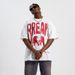 Summer Chinese Style American High Street Text Print 240g Drop Shoulder Loose Fit Couple T-Shirt Trend_viptrois.com