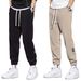 Men's Clothing Men's casual all match pants corduroy sports pants winter plus velvet thickened all match loose warm cuffs_viptrois.com
