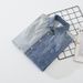 Men's Clothing Casual Fashion Tops Loose Vertical Stripes Splicing Long Sleeve Shirt_viptrois.com