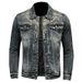 Men's Clothes Heavy Wings Embroidered Denim For Men Boutique Denim Jacket For Men_viptrois.com