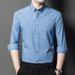 CT Middle-aged Spring And Autumn 100% Cotton Men's Long Sleeve Business Commuter Casual Versatile High-end Shirt For Men_viptrois.com
