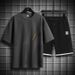 Men's Clothing Men's Summer Suit With Big Letter Prints Loose And Versatile Shorts Casual And Simple Tops For Men_viptrois.com