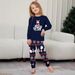 Christmas tree snowflake letter stripes Christmas family suit printed home wear_viptrois.com