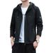 Autumn Hooded Youth Trend, Black Workwear Top, Loose Casual Jacket, Men's Spring And Autumn Styles_viptrois.com