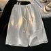 Men's Clothing Pure Cotton Sports Shorts Trend Loose Five Point Pants Solid Color Versatile Drawstring Casual Sweatpants_viptrois.com
