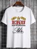 Vintage 90 S Echt Kulmbacher Ger Beer Promotional White T Shirt Size Large Summer Slightly Designer Clothes Graphic Stretched Comfortable_viptrois.com