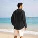 Men's Clothing Men's Casual Linen Shirt Men's Trendy Cross Border Style_viptrois.com