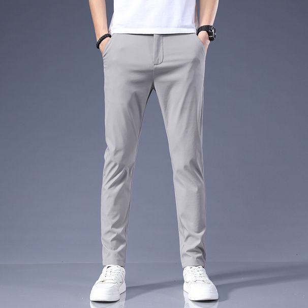 Men's Stretch Straight Leg Pants - Breathable, Versatile & Comfortable Casual Trousers For Everyday Wear_viptrois.com