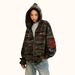 Eco-friendly Fabric American Retro Fleece Thickened Camouflage Cardigan Hooded Sweater Men And Women Loose American Retro Jacket Autumn And Winter_viptrois.com