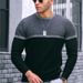 2025 New Spring And Autumn Season Men's T-shirt Round Neck Casual Trendy Top_viptrois.com