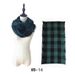Unisex Autumn and winter women's warm colorful check double-sided fringe check scarf_viptrois.com