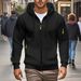 Zipper Premium Black Hoodie Adult Zipper Unisex Zipper, Heavy Blend Hooded Fleece Pullover Workwear Sweatshirt Hoodie Top Plain BNW Unisex_viptrois.com