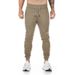 Men's Casual Fitness Jogger Pants - Comfortable Stretchable Polyester Blend Trousers For Gym, Workout & Daily Wear_viptrois.com