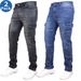 Men's Slim Fit Elastic Skinny Jeans Solid Color Style With Side Pockets New Version Hot Selling_viptrois.com