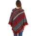 Women's Shawls Colorful Ethnic Style Pullover Poncho Women's Acrylic Knitted Cloak Warm Autumn And Winter Shawl_viptrois.com