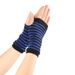 Unisex Striped open-finger wrist cuff for men and women thin knitted children's writing short solid color DIY gloves_viptrois.com