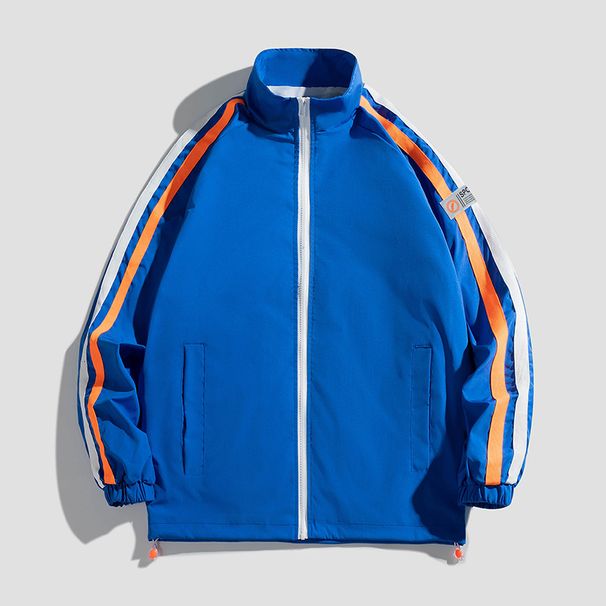 Live Streaming Men's Spring 2022 New Windbreaker Trendy Handsome Loose Fit Autumn And Winter Baseball Jacket One Piece_viptrois.com