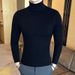 1 Cross-Border Source European And American New High-Neck Men's Solid Color Twisted Sweater Youth_viptrois.com